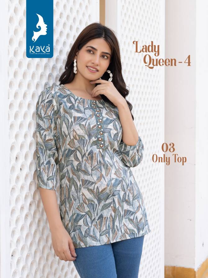 Lady Queen 4 By Kaya Capsule Printed Ladies Top Wholesale Shop In SUrat